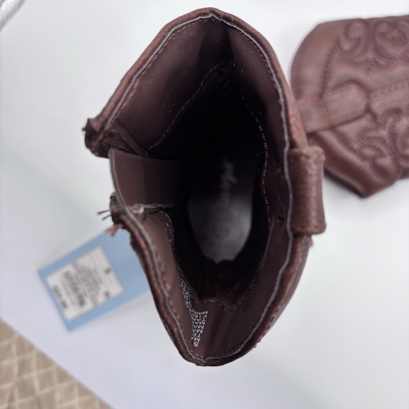 Cat & Jack, Size 5 Cognac Brown Toddler Girl boots - Picture 8 of 13